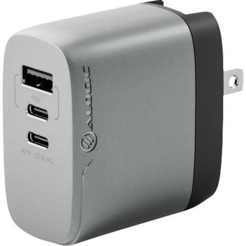 Alogic 3X67 Rapid Power 67W Multi-Country GaN Charger - 1 Pack - 120 V AC 230 V AC Input -