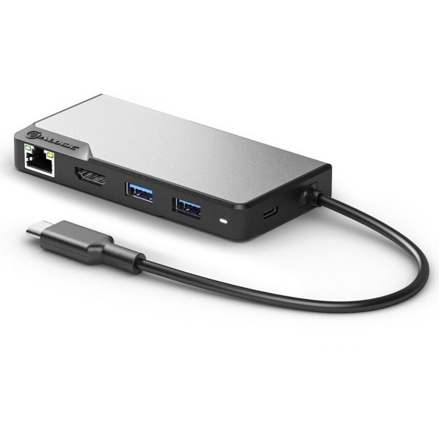 Alogic Usb-C Fusion Alpha 5-In-1 Hub - 1 X Hdmi 4K@60Hz, 2 X Usb-A (Usb 3.0), 1 X Gigabit Ethernet, 1 X Usb-C (Data & Pd) - Space Grey
