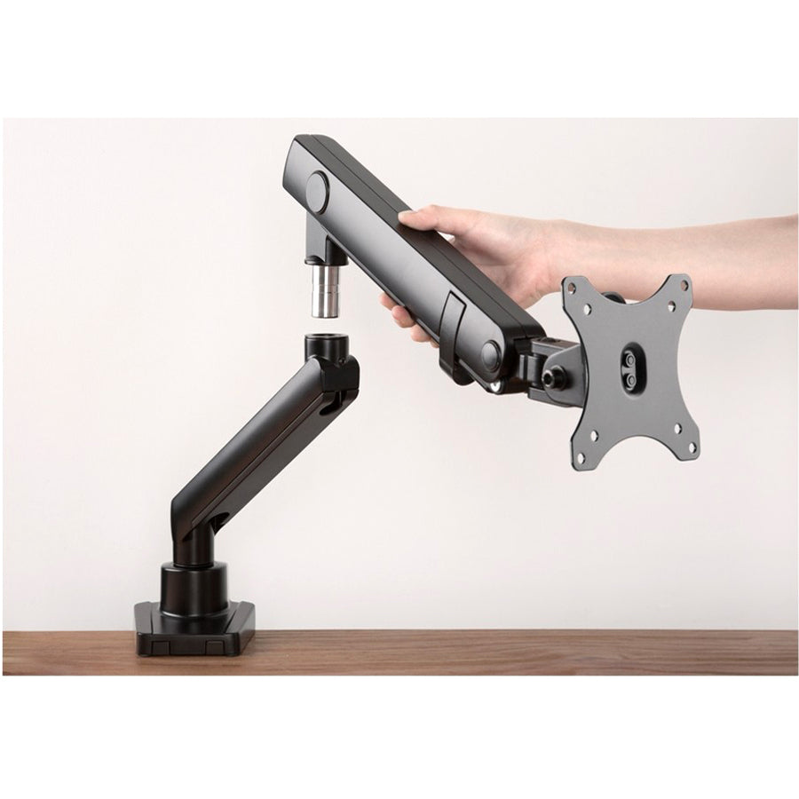 Aluminum Mechanical Spring Single Monitor Arm Mount - 17 to 32" - Max Load 17.6 lbs" CE-MT2T12-S1