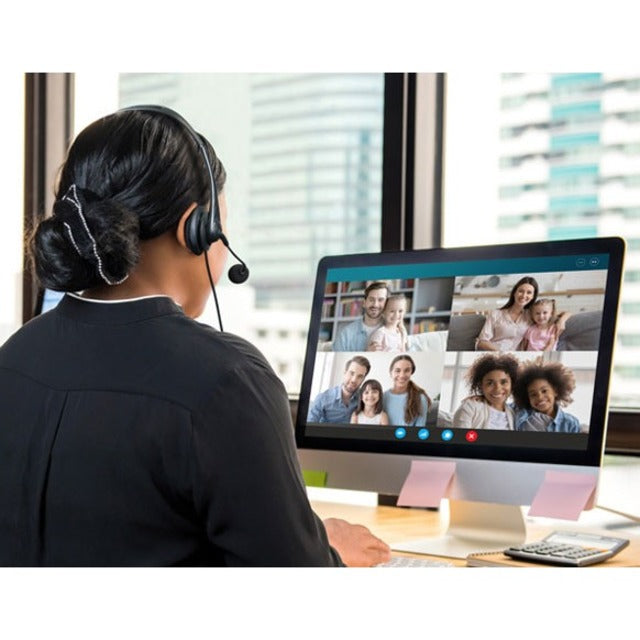 Aluratek Wired USB Stereo Headset with Noise Reducing Boom Mic and In-Line Controls AWHU01FJ
