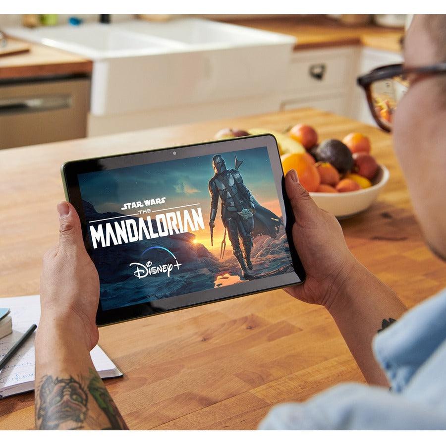 Amazon Fire HD 10 Tablet - 10.1" Full HD - Octa-core (8 Core) 2 GHz - 3 GB RAM - 64 GB SSD - Fire OS 7 - Olive