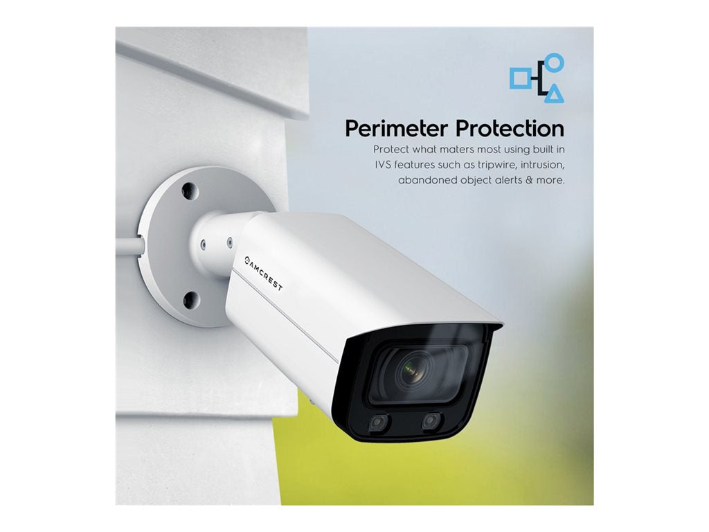 Amcrest IP4M-1046EW-AI - Network surveillance camera - bullet - weatherproof - color (Day&Night) - 4 MP - 2688 x 1520 - 1080p
