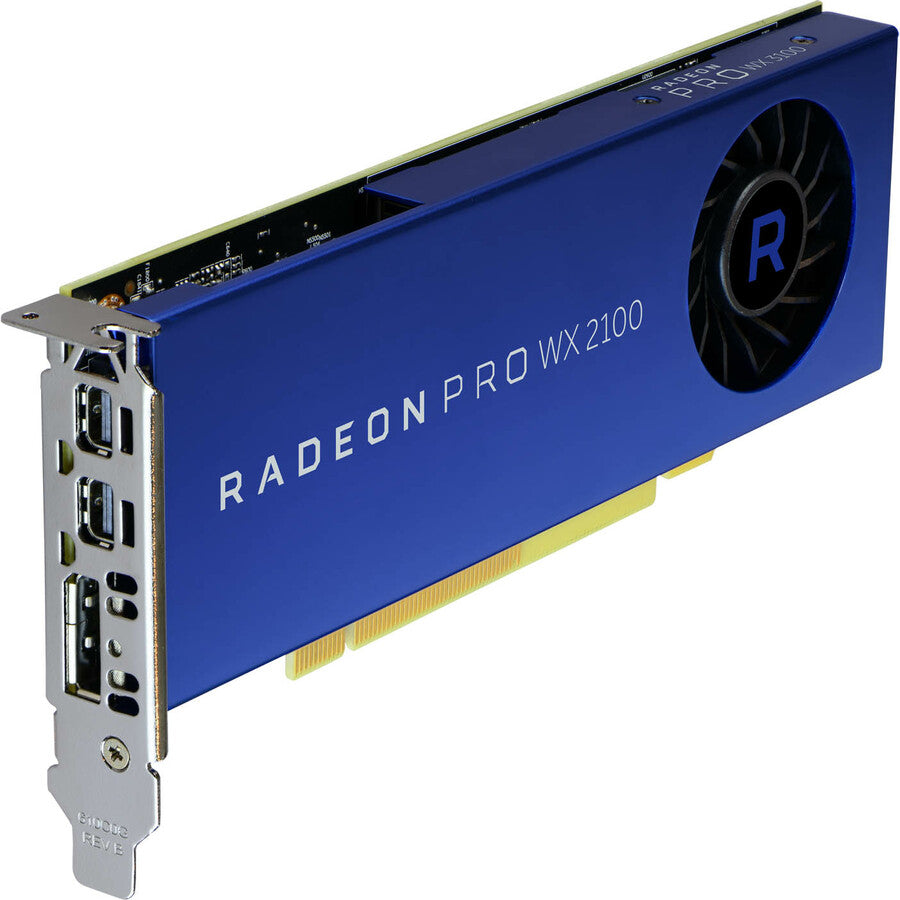 Amd Radeon Pro Wx 2100 - Graphics Card - Radeon Pro Wx 2100 - 2 Gb Gddr5 - Pcie 3.0 X16 - 2 X Mini Displayport, Displayport