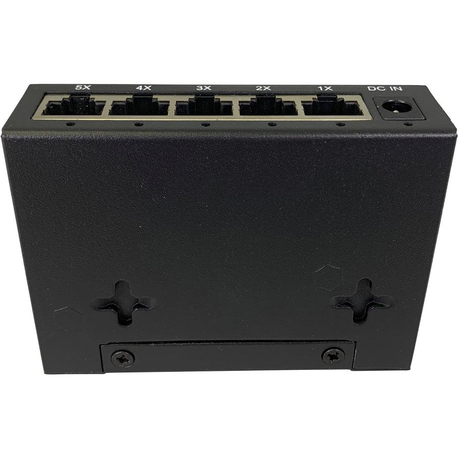 Amer 5 Port 10/100/1000 Mbps Gigabit Ethernet Desktop Metal Switch