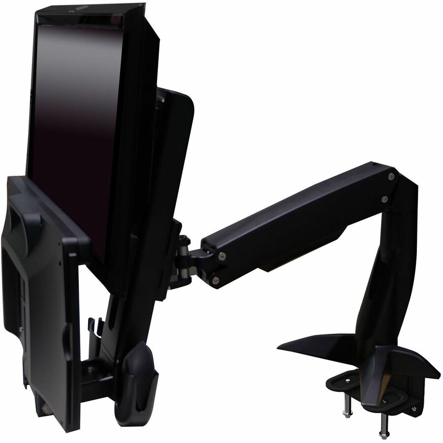 Amer AMR1ACWS Desk Mount for Keyboard, Flat Panel Display, Workstation, Display, Mouse, Scanner - TAA Compliant