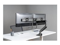 Amer HYDRA2HANDLEBAR Mounting Arm for Monitor - Space Gray - 2 Display(s) Supported - 17 t