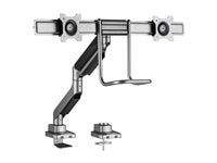 Amer HYDRA2HANDLEBAR Mounting Arm for Monitor - Space Gray - 2 Display(s) Supported - 17 t
