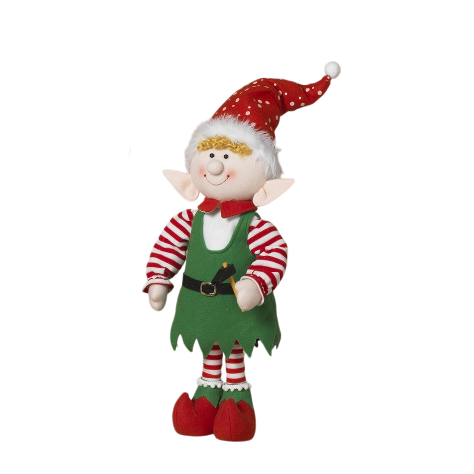 Animated Fabric Elf - 21 Inch - Hammer