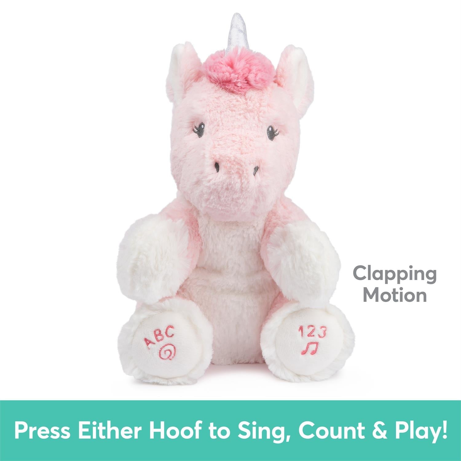 Animated Unicorn ABC 123 Plush