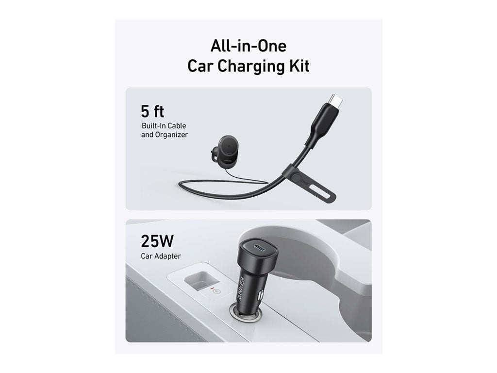 Anker MagGo - Car wireless charging holder - MagSafe compatible - 15 Watt - IQ 2.0 B2932H11-1