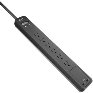APC by Schneider Electric Essential SurgeArrest PE6U2, 6 Outlets, 2 USB charging ports,120V