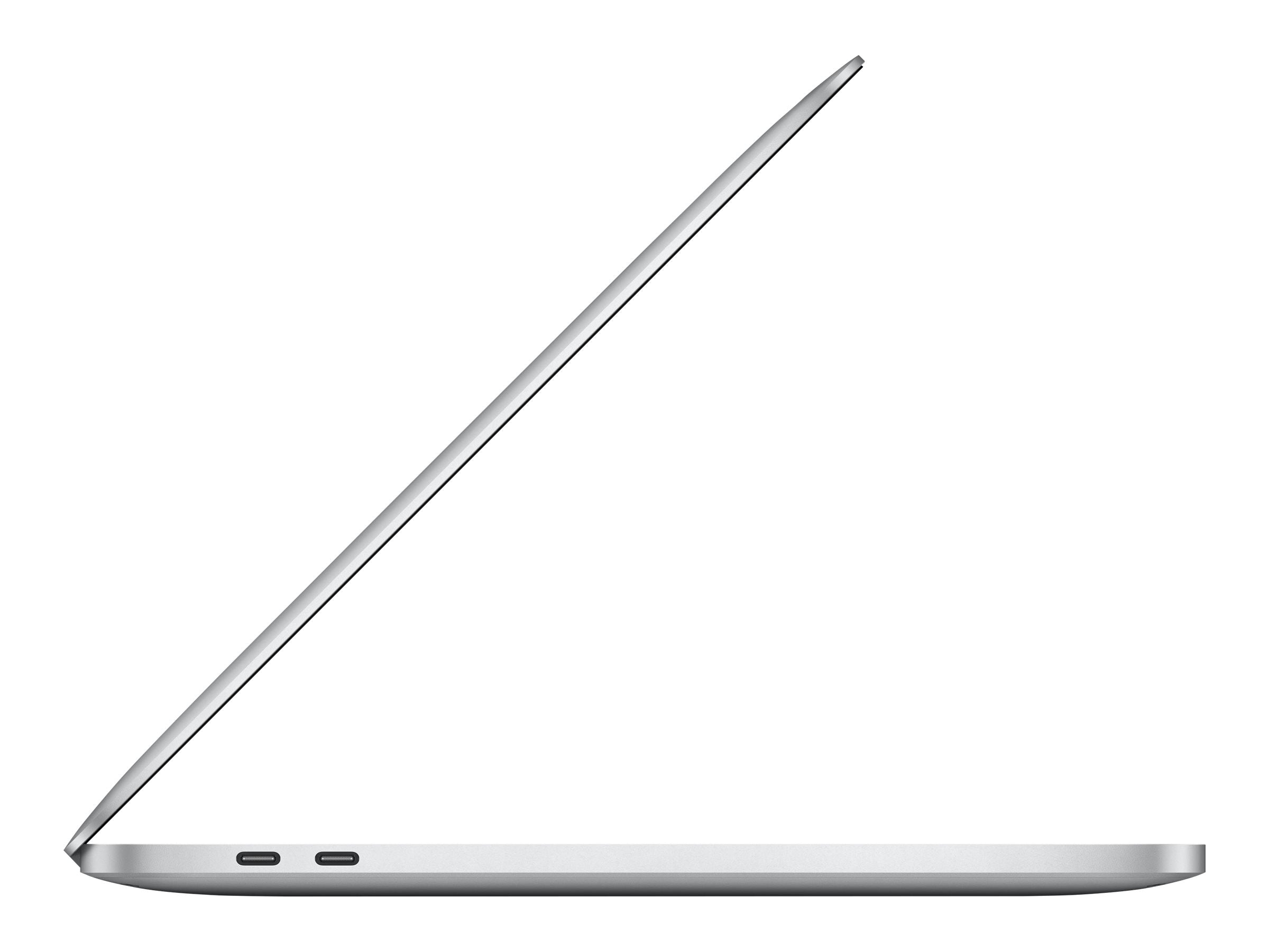 Apple MacBook Pro - M1 - M1 8-core GPU - 8 GB RAM - 512 GB SSD - 13.3 IPS 2560 x 1600 (WQXGA) - Wi-Fi 6 - silver - kbd: