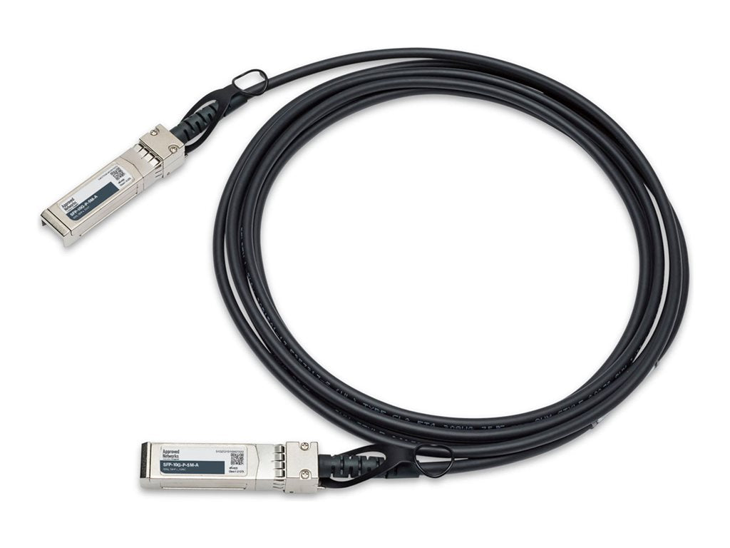 Approved Networks - 10GBase-CU direct attach cable - SFP+ to SFP+ - 16.4 ft - twinaxial - passive, solid SFP-10G-P-5M-A