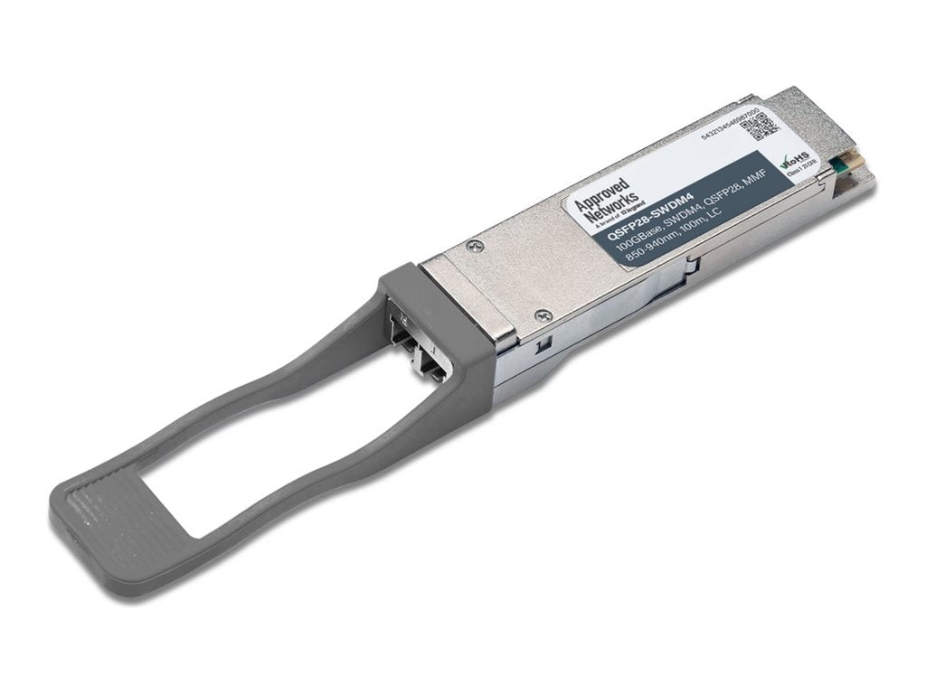 Approved Networks - QSFP28 transceiver module (equivalent to: Arista QSFP-100G-SWDM4) - 100GbE - 100GBase-SWDM4 - LC multi-mode QSFP-100G-SWDM4-A