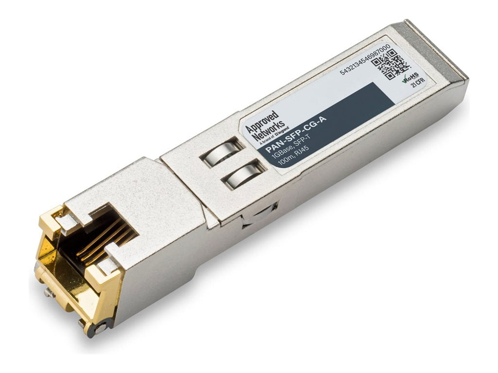 Approved Networks - SFP (mini-GBIC) transceiver module (equivalent to: Palo Alto Networks PAN-SFP-CG) - 1GbE - over CAT 5/5e/6/6a/7 PAN-SFP-CG-A