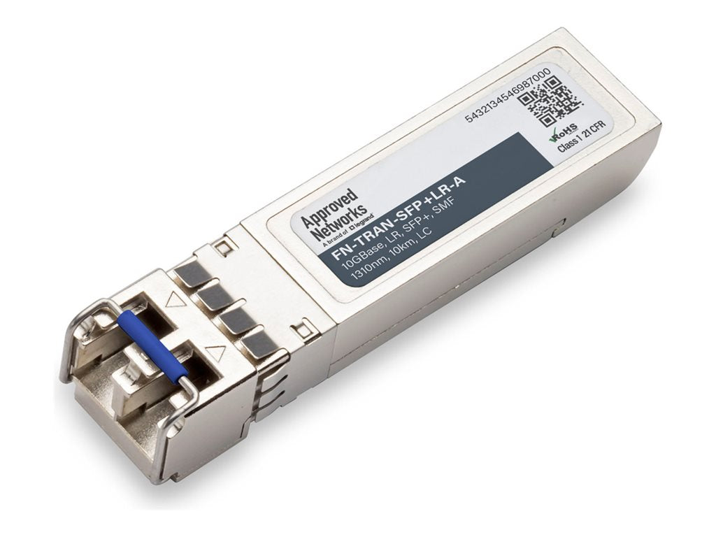Approved Networks - SFP+ transceiver module (equivalent to: Fortinet FN-TRAN-SFP+LR) - 10GbE - 10GBase-LR - LC single-mode - FN-TRAN-SFP-LR-A