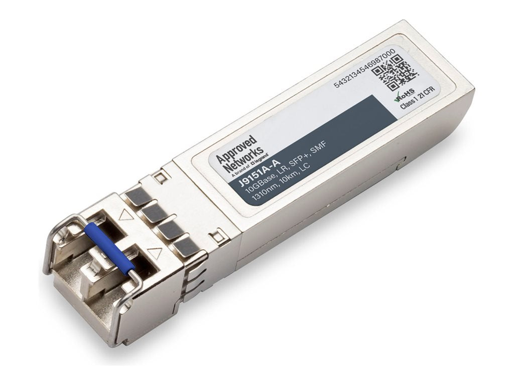 Approved Networks - SFP+ transceiver module (equivalent to: HP J9151A) - 10GbE - 10GBase-LR - LC single-mode - up to 6.2 miles J9151A-A