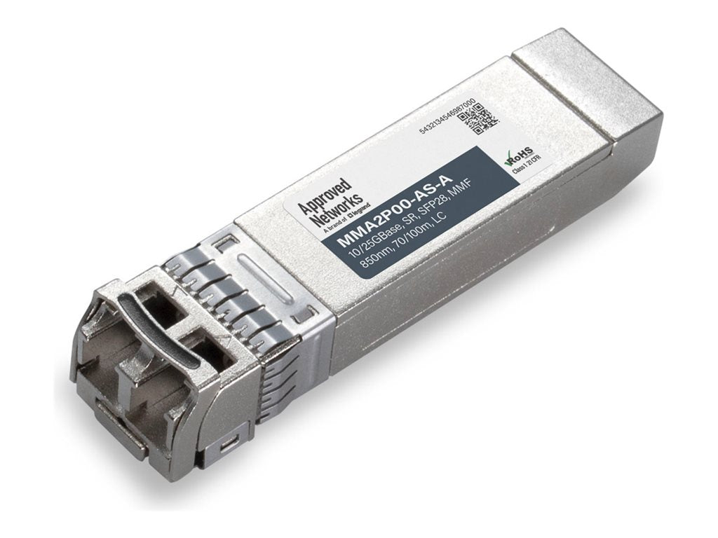Approved Networks - SFP28 transceiver module (equivalent to: Mellanox MMA2P00-AS) - 25GbE, CPRI - 10GBase-SR, 25GBase-SR - LC MMA2P00-AS-A