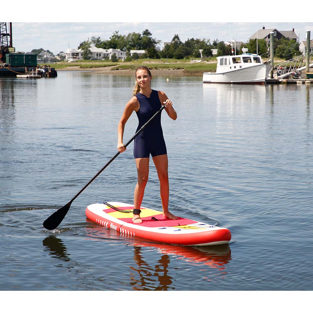 Aqua Leisure 10&#39; Inflatable Stand-Up Paddleboard Drop Stitch w/Oversized Backpack