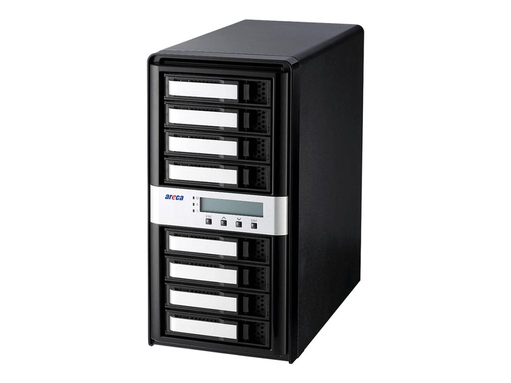 Areca ARC-8050T3U Desktop Series ARC-8050T3U-8 - Solid state / hard drive array - 6 bays (SATA-600 / SAS-3) - Thunderbolt 3,