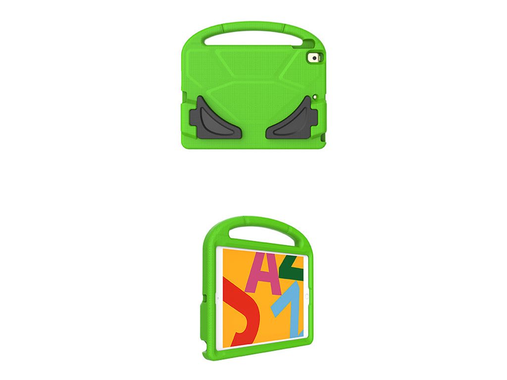 Armor-X - Back cover for tablet - rugged - with handle grip and kick-stand - EVA rubber - green - for Apple 10.2-inch iPad (7th EVN-IPAD-N3