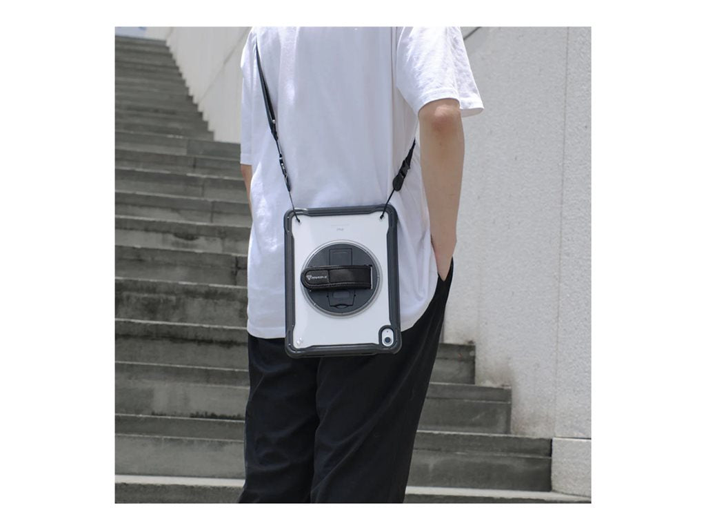 Armor-X - Back cover for tablet - rugged - with kickstand & hand strap, 2 layers - thermoplastic polyurethane (TPU), polyurethane, HLN-IPAD-M6