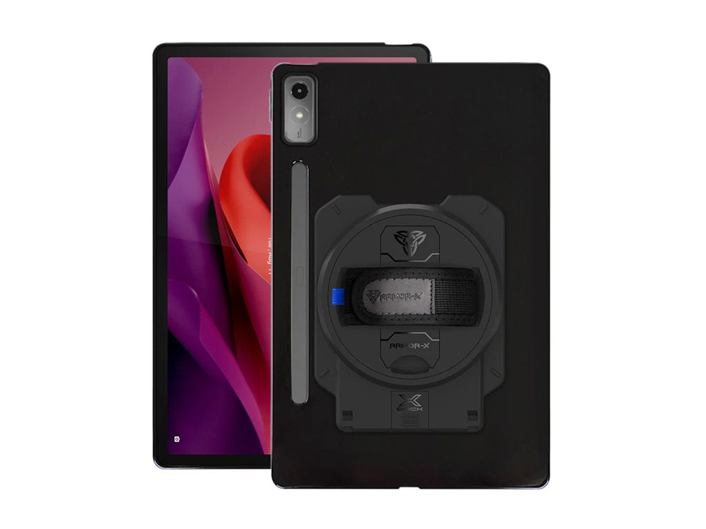 Armor-X - Back cover for tablet - shockproof, with X-DOCK - thermoplastic polyurethane (TPU) - for Lenovo Tab P12 PAN-LN-P12