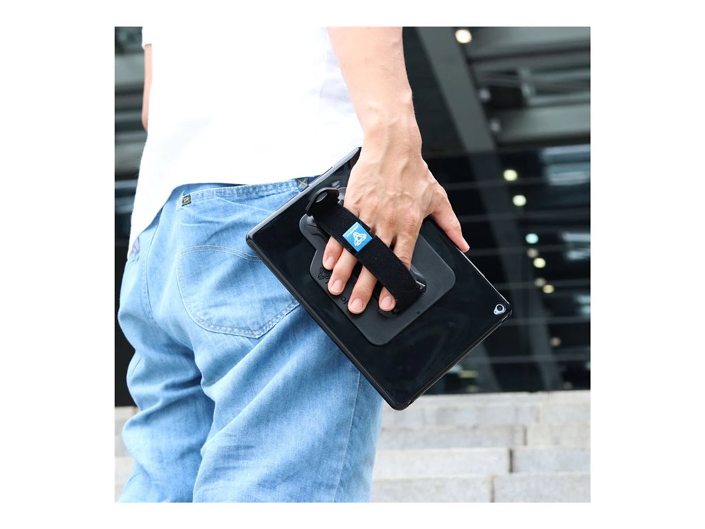 Armor-X - Back cover for tablet - with kickstand, hand strap, X-Mount, shockproof - thermoplastic polyurethane (TPU), polycarbonate PXS-LN-P12