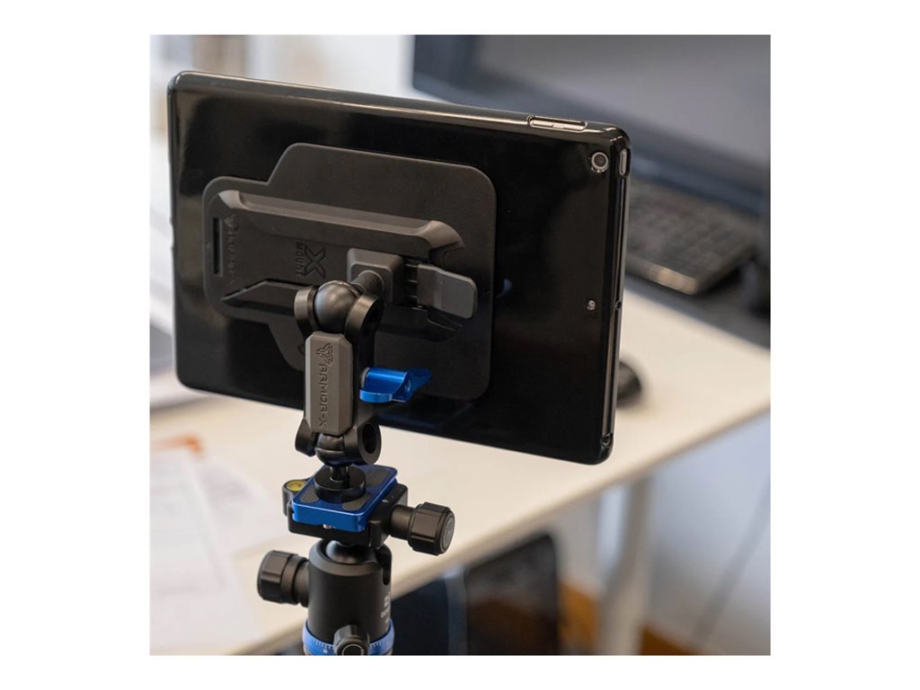 Armor-X - Back cover for tablet - with kickstand, hand strap, X-Mount, shockproof - thermoplastic polyurethane (TPU), polycarbonate PXS-LN-P12