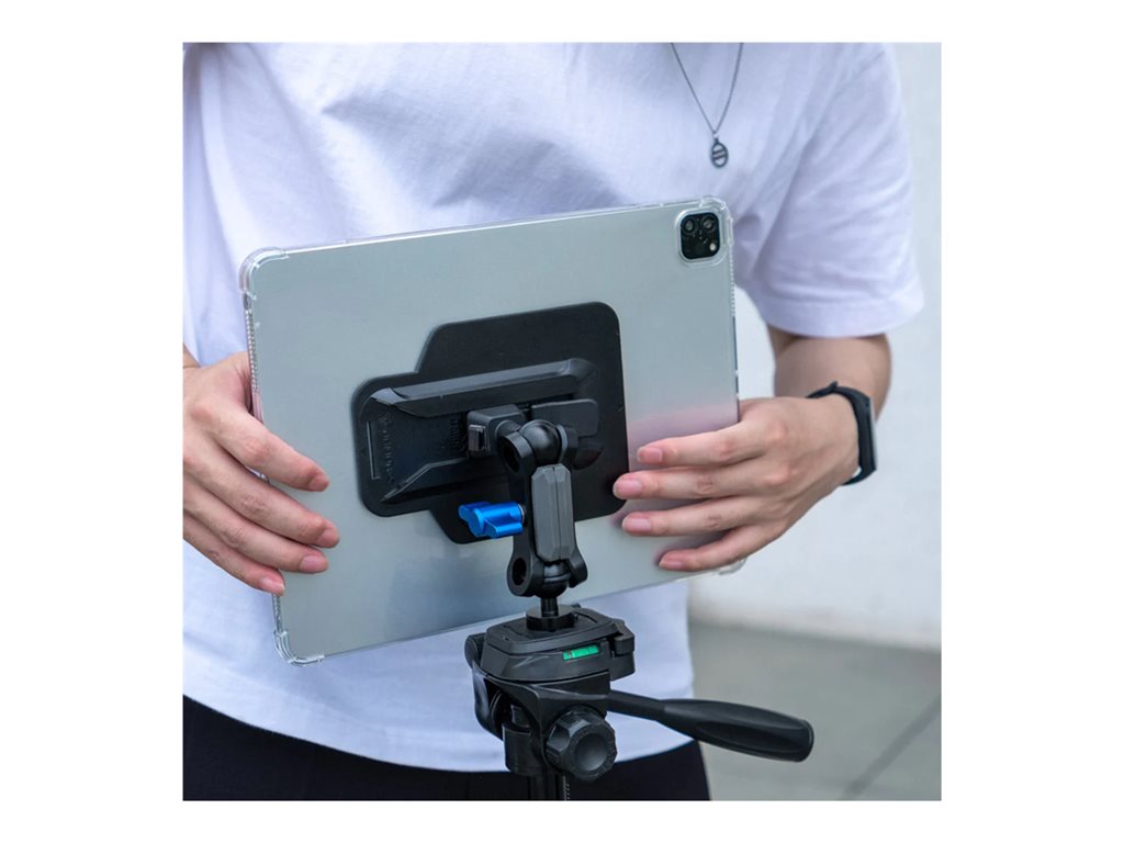 Armor-X - Back cover for tablet - with kickstand, hand strap, X-mount, 4 corner protection - thermoplastic polyurethane (TPU) ZXS-IPAD-PR10CL