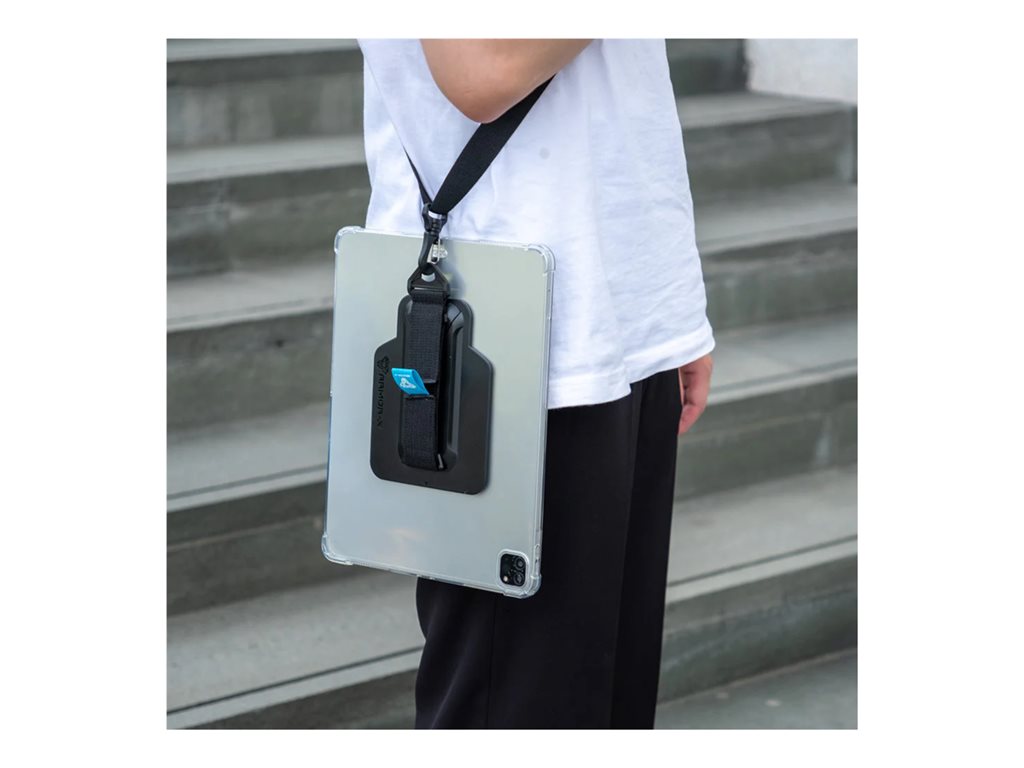 Armor-X - Back cover for tablet - with kickstand, hand strap, X-mount, 4 corner protection - thermoplastic polyurethane (TPU) ZXS-IPAD-PR10CL