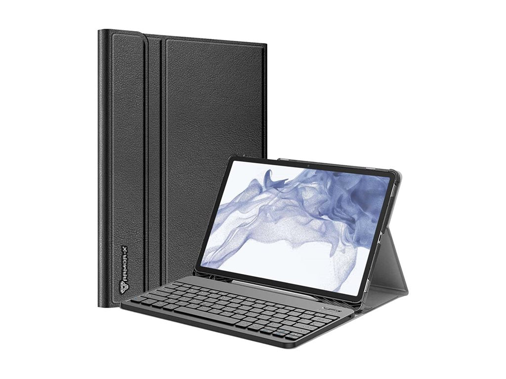 Armor-X HKV-SS-X800 - Keyboard and folio case (folio cover) - detachable, PU leather - wireless HKV-SS-X800BL