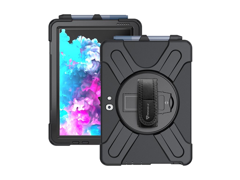 Armor-X - Protective case for tablet - rugged - 3 layers, shockproof, with hand strap and kick-stand - for Microsoft Surface JLN-MS-SFGO2