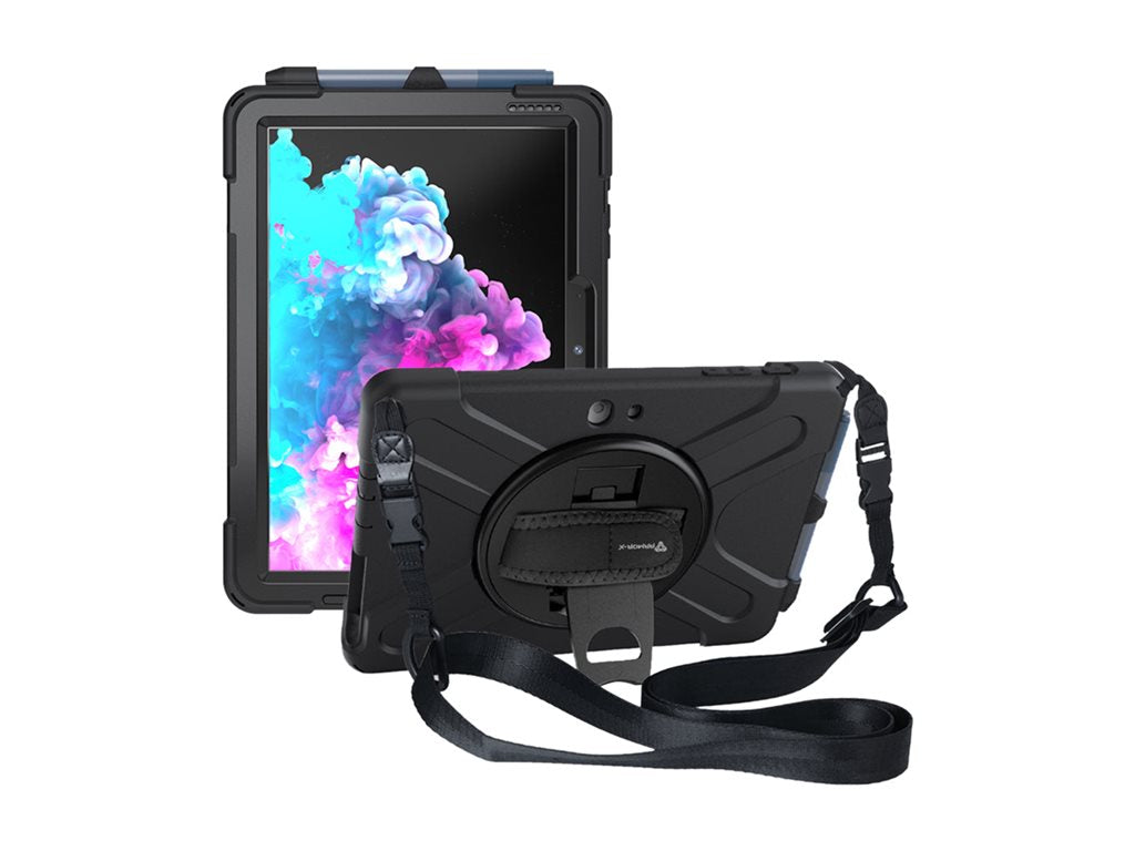 Armor-X - Protective case for tablet - rugged - 3 layers, shockproof, with hand strap and kick-stand - for Microsoft Surface JLN-MS-SFGO2