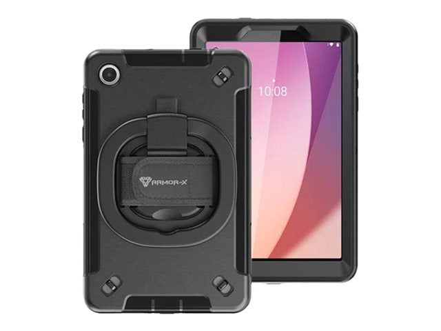 Armor-X - Protective case for tablet - rugged - premium thermoplastic polyurethane (TPU) - black - for Tab M8 (4rd Gen)