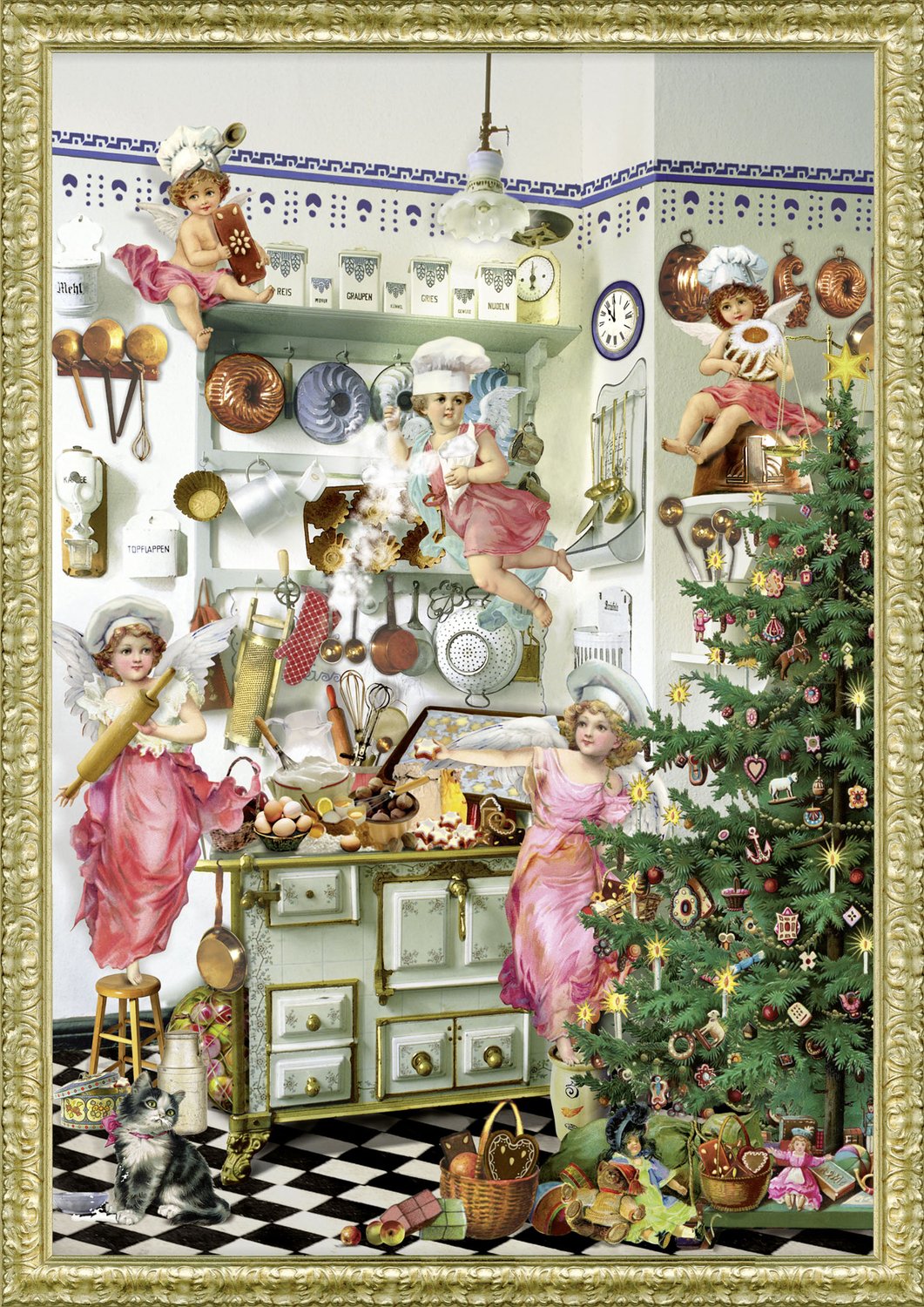 Around the Town Advent Calendar Card - Victorian Street