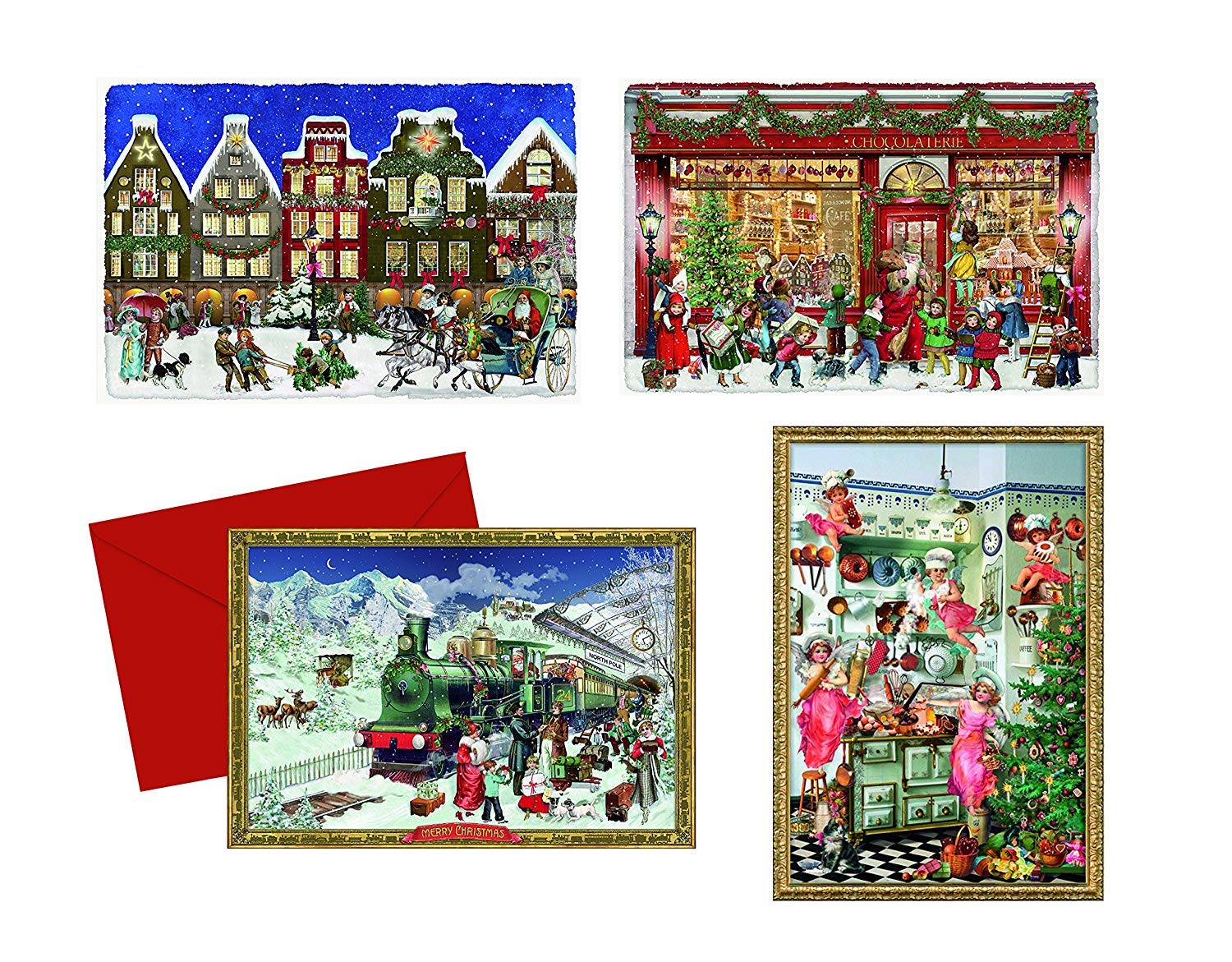 Around the Town Advent Calendar Card - Victorian Street