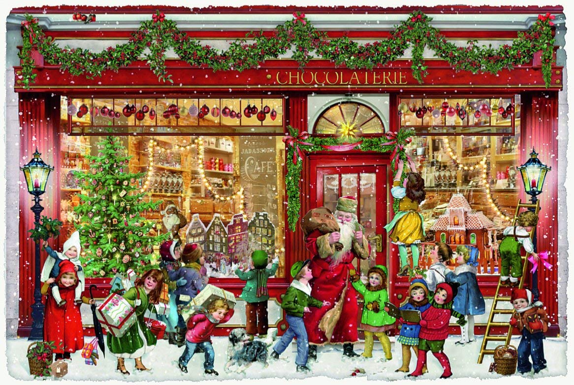 Around the Town Advent Calendar Card - Victorian Street