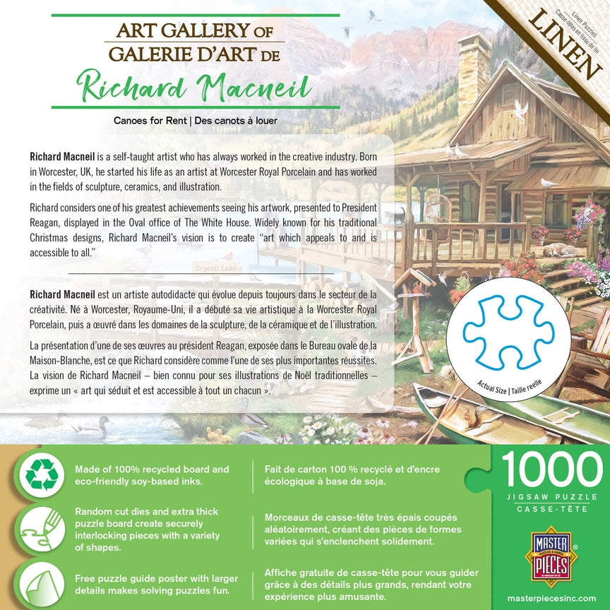 Art Gallery - Canoes For Rent 1000 Piece Puzzle