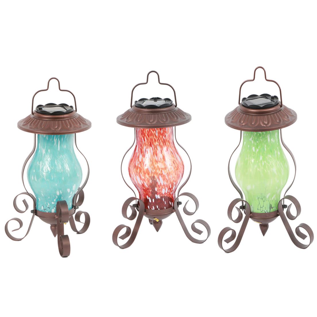 Artglass Garden Lantern - Green