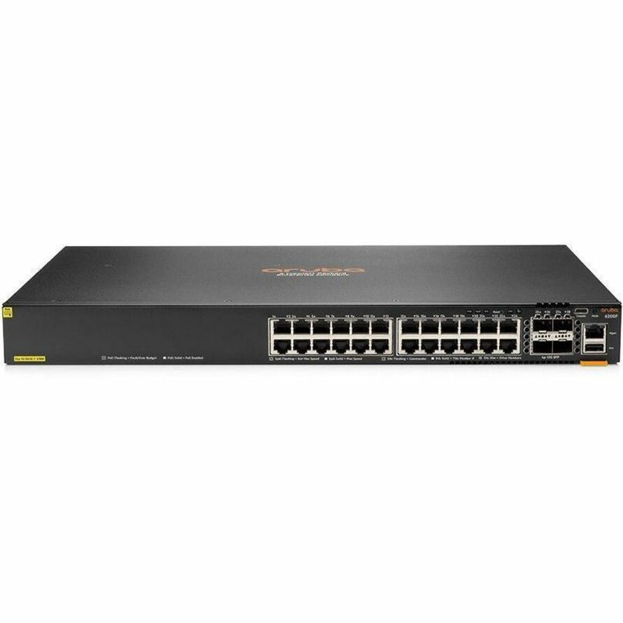Aruba CX 6200F 24G Class 4 PoE 4SFP+ 370W Switch - 24 Ports - Manageable - Gigabit