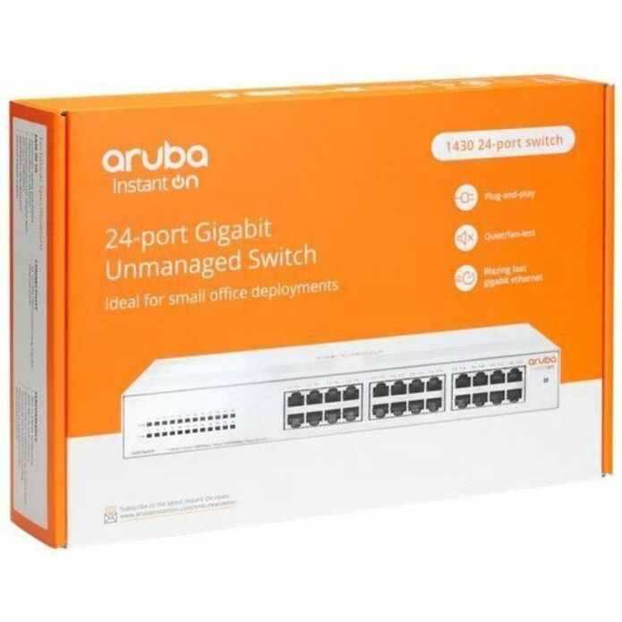 Aruba Instant On 1430 24G Switch - 24 Ports - Gigabit Ethernet - 100Base-TX,