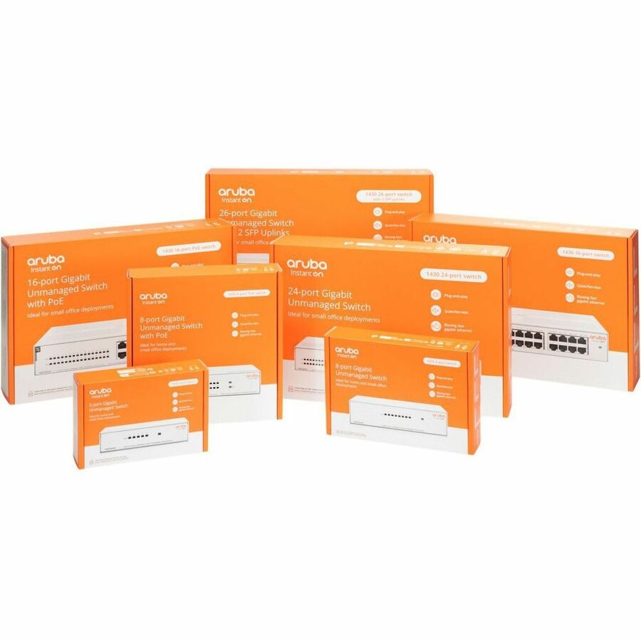 Aruba Instant On 1430 5G Switch - 5 Ports - Gigabit Ethernet - 100Base-TX,