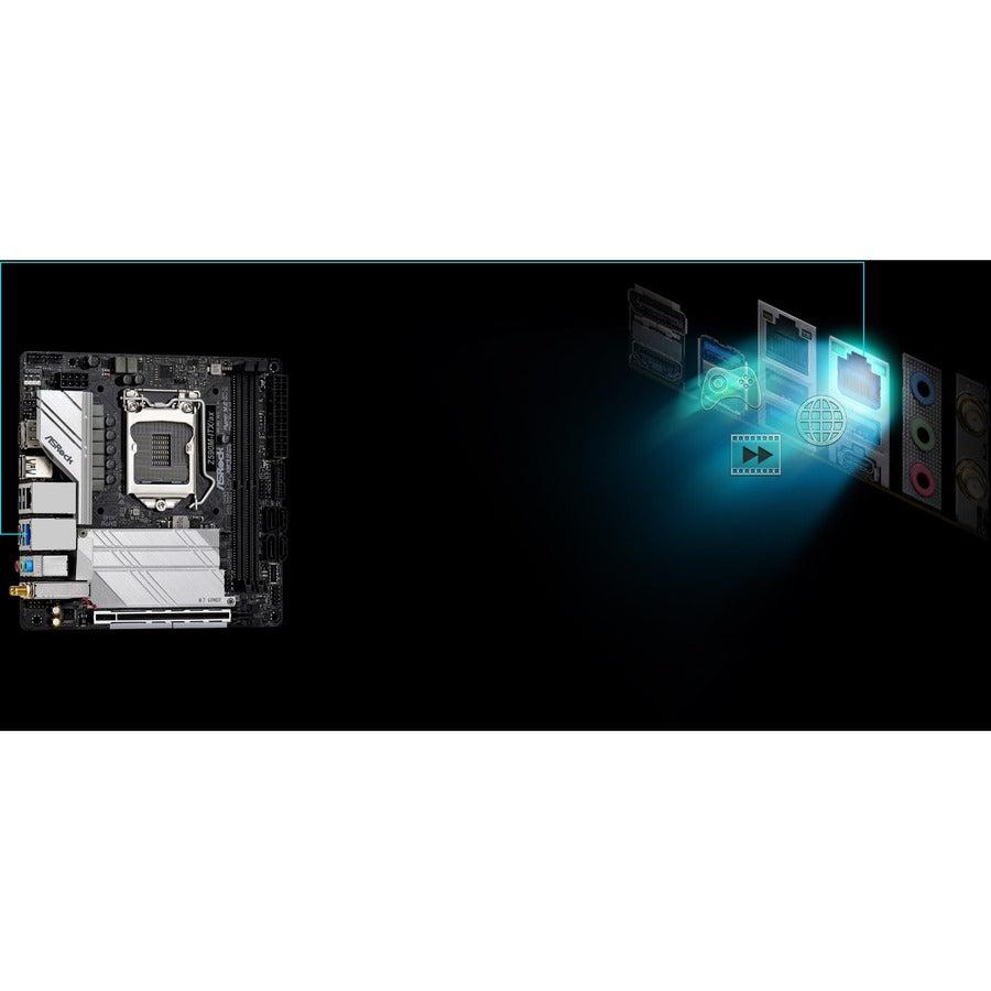 Asrock Z590M-Itx/Ax Lga 1200 Intel Z590 Sata 6Gb/S Mini Itx Intel Motherboard