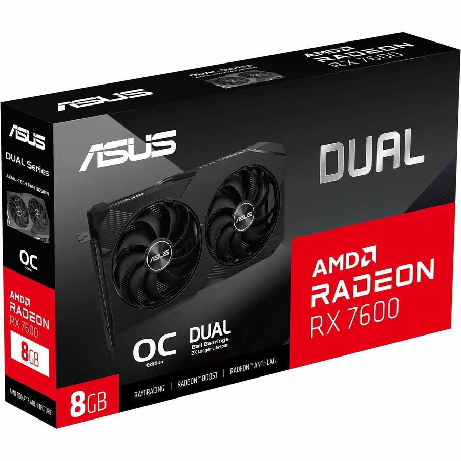 Asus AMD Radeon RX 7600 Graphic Card - 8 GB GDDR6