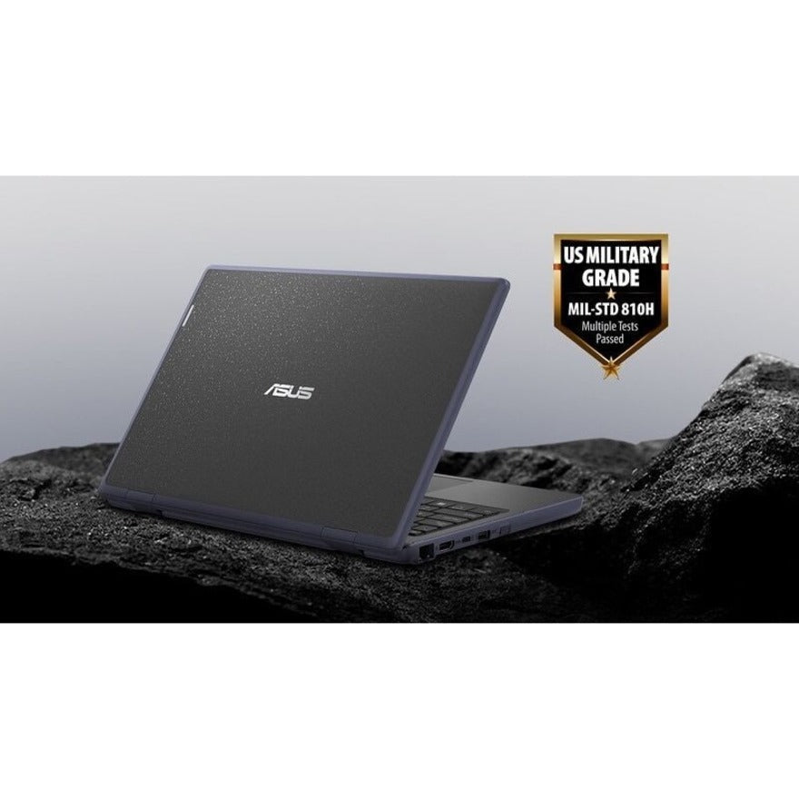 Asus BR1102CGA-YS14 11.6" Netbook - HD - 1366 x 768 - Intel Celeron N100 Quad-core (4 Core) 800 MHz - 4 GB Total RAM - 4 GB On-board Memory - Mineral Gray