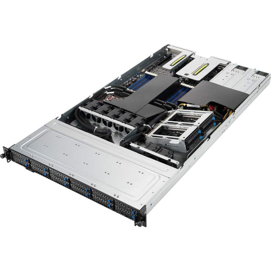 Asus Barebone System - 1U Rack-mountable - Socket LGA-4094 - 1 x Processor Support - AMD C