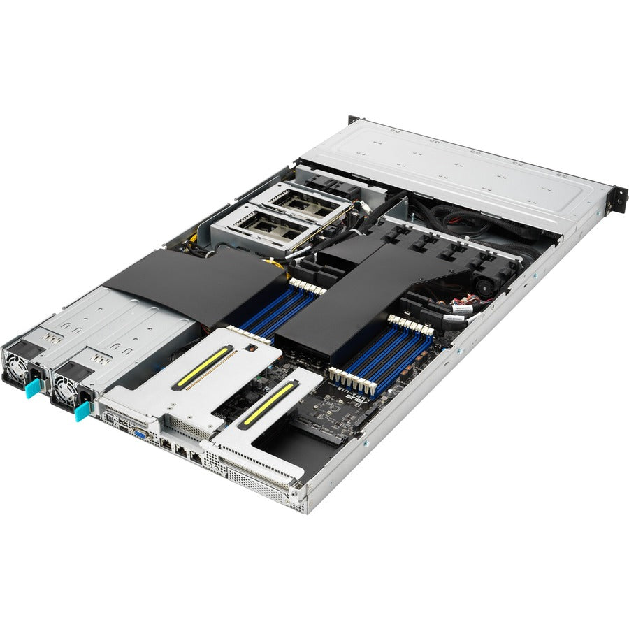 Asus Barebone System - 1U Rack-mountable - Socket LGA-4094 - 1 x Processor Support - AMD C