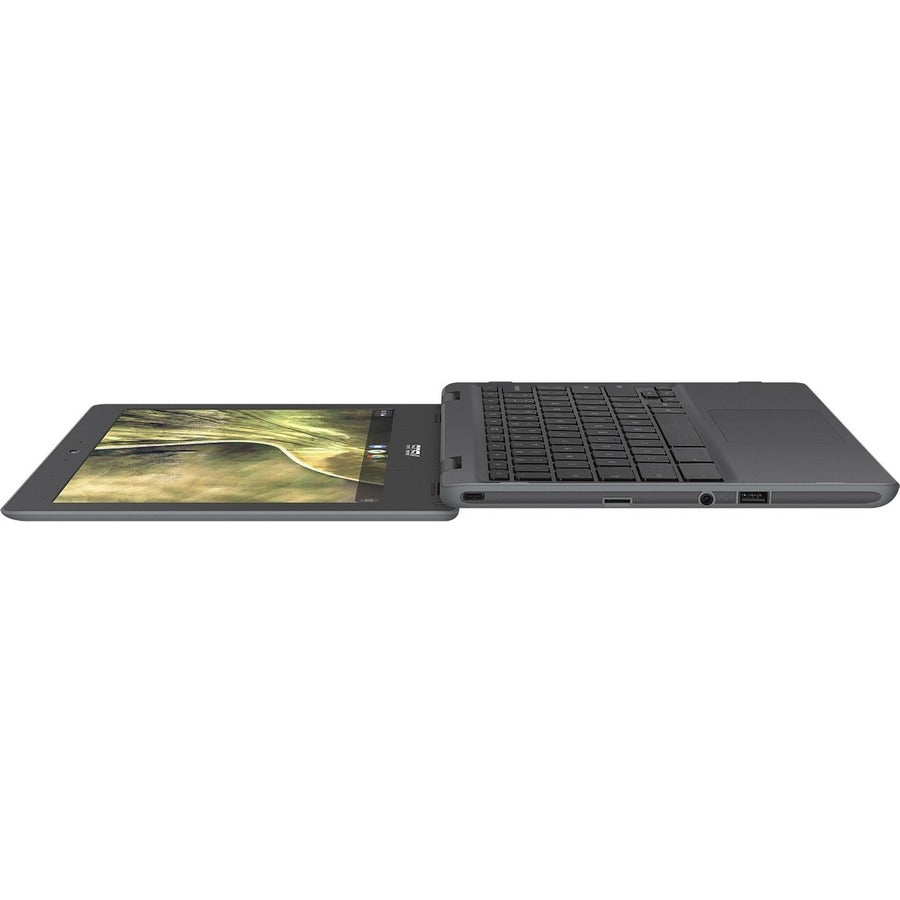Asus Chromebook C204 C204MA-YZ02-GR 11.6 Rugged Chromebook - HD - Intel Celeron N4020 - 4 GB - 32 GB Flash Memory - Dark Gray