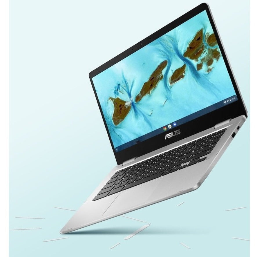 Asus Chromebook C424 C424MA-WH44F 14 Chromebook - Full HD - Intel Celeron N4020 - 4 GB - 64 GB Flash Memory - Silver"